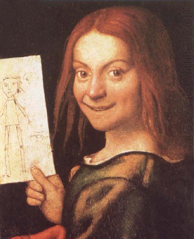 Red-Headed Youth Holding a Drawing, CAROTO, Giovanni Francesco